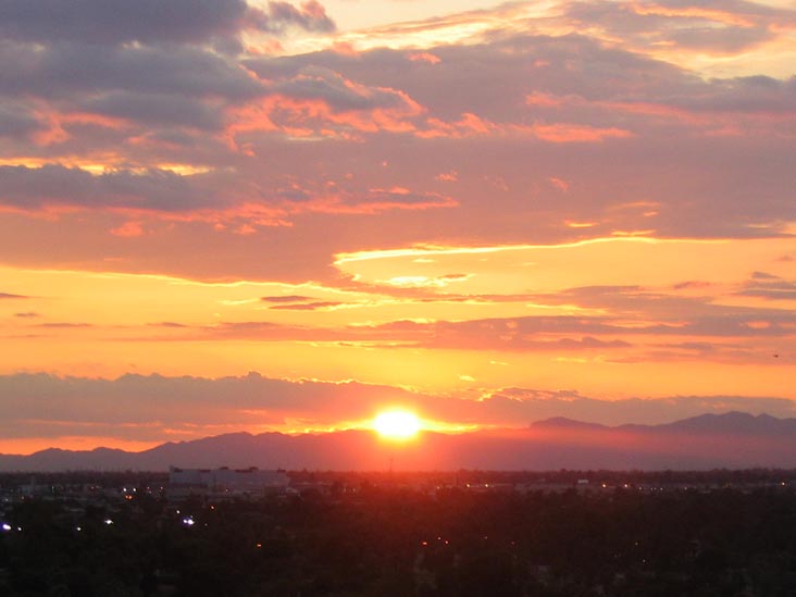 Sunset, Phoenix, Arizona, April 5, 2004, 6:46 p.m.
