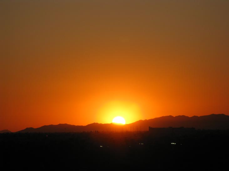 Sunset, Phoenix, Arizona, September 16, 2009, 6:29 p.m.