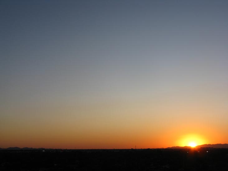 Sunset, Phoenix, Arizona, September 16, 2009, 6:30 p.m.