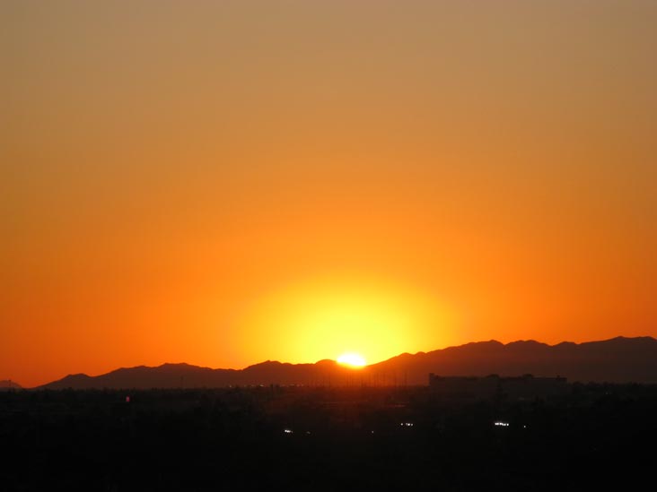 Sunset, Phoenix, Arizona, September 16, 2009, 6:30 p.m.
