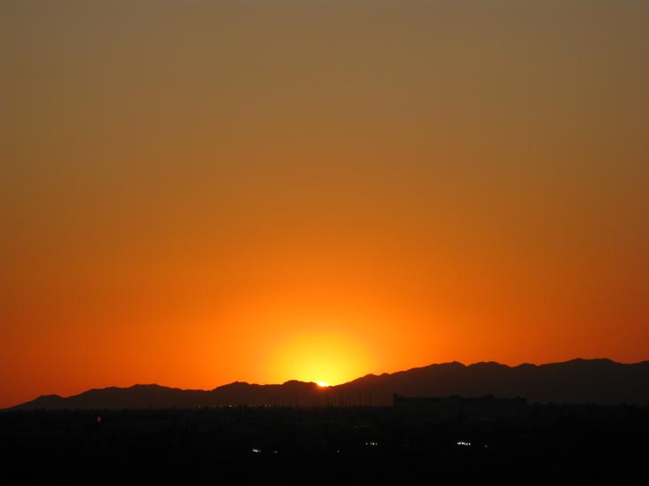 Sunset, Phoenix, Arizona, September 16, 2009, 6:31 p.m.