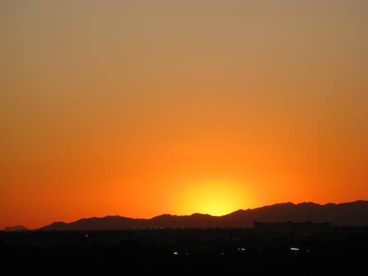 Sunset, Phoenix, Arizona, September 16, 2009, 6:32 p.m.