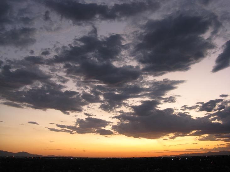 Sunset, Phoenix, Arizona, September 19, 2009, 6:37 p.m.