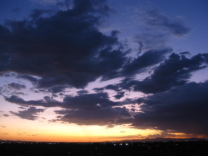 Sunset, Phoenix, Arizona, September 19, 2009, 6:46 p.m.