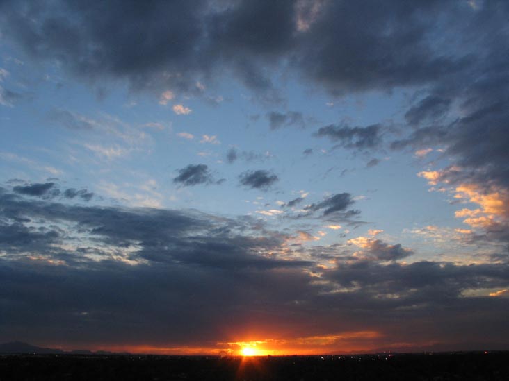 Sunset, Phoenix, Arizona, October 13, 2006, 5:51 p.m.