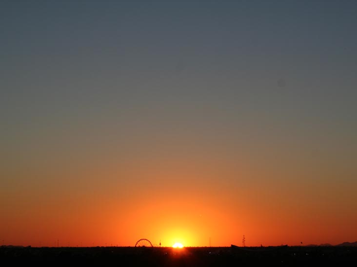 Sunset, Phoenix, Arizona, October 15, 2006, 5:55 p.m.