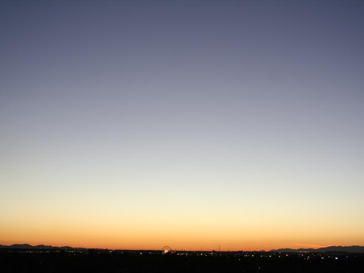 Sunset, Phoenix, Arizona, October 15, 2006, 6:13 p.m.