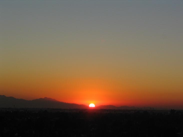 Sunset, Phoenix, Arizona, December 13, 2004, 5:17 p.m.