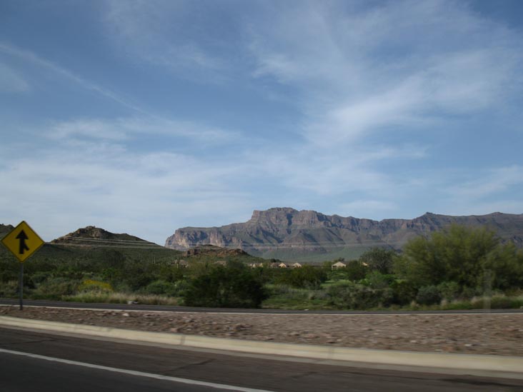 Superstition Mountains From US 60 Near Apache Junction, Arizona
