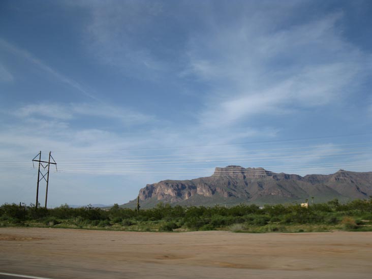 Superstition Mountains From US 60 Near Apache Junction, Arizona