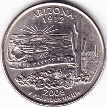 United States Mint 50 State Quarters Program Arizona Quarter