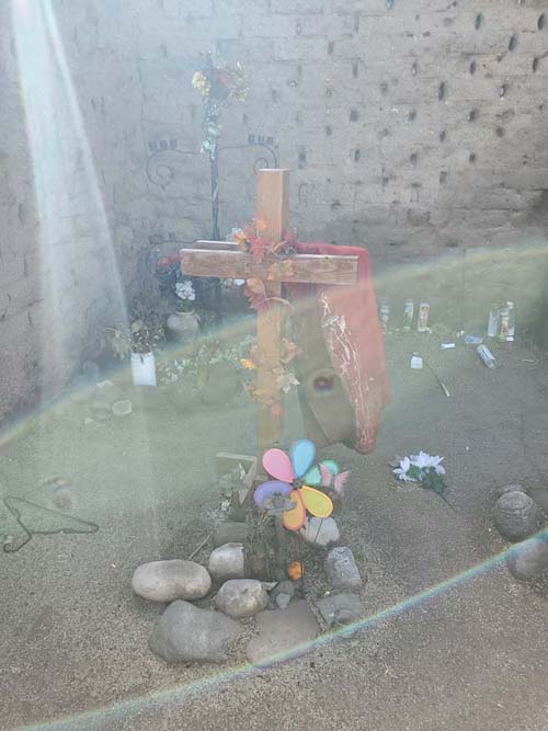 El Tiradito Wishing Shrine, Rosendo S. Perez Park, Barrio Viejo, Tucson, Arizona, February 23, 2023