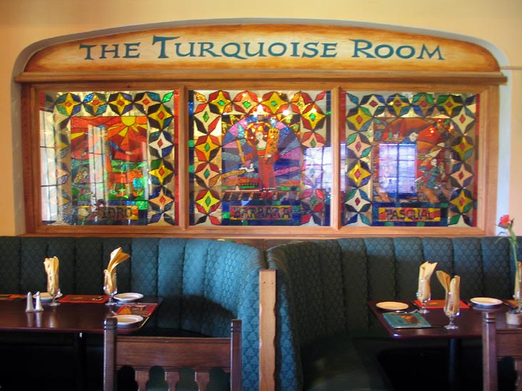 Stained Glass, The Turquoise Room, La Posada Hotel, 303 East 2nd Street, Winslow, Arizona
