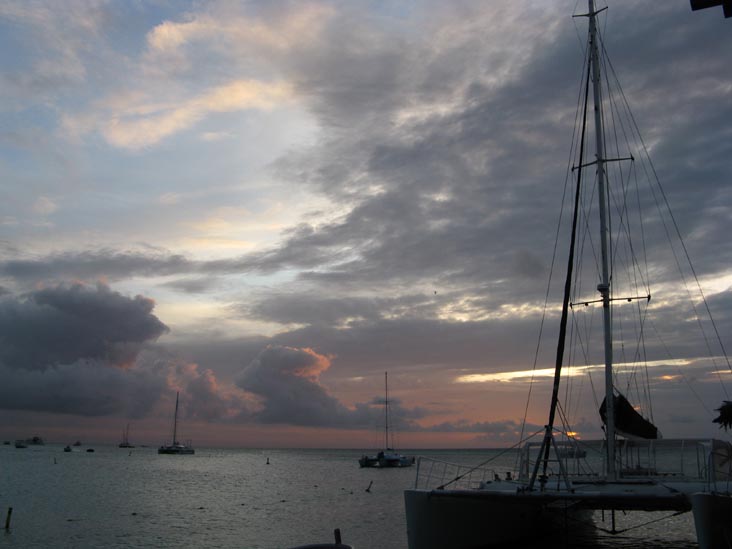 View From Pelican Pier, Palm Beach, Aruba, February 17, 2009, 6:43 p.m.