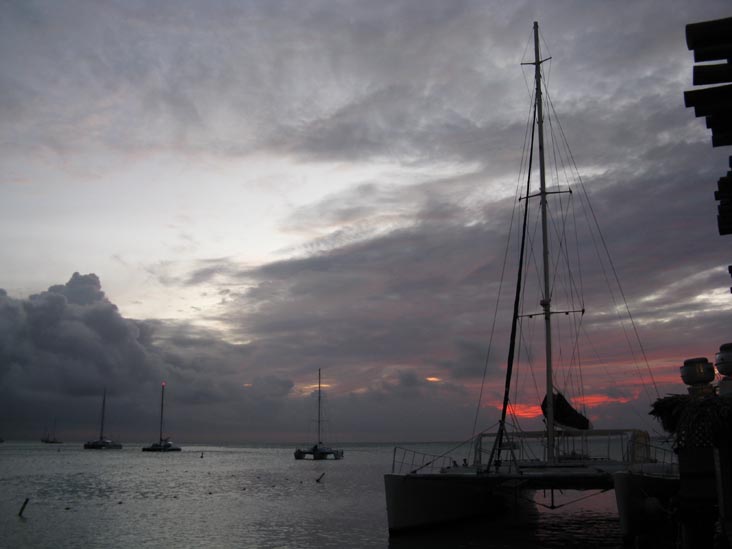 View From Pelican Pier, Palm Beach, Aruba, February 17, 2009, 6:58 p.m.