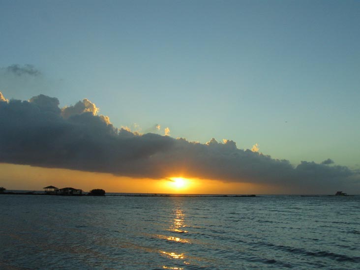 Sunset From Coral Reef Beach, Savaneta, Aruba, February 7, 2008, 6:36 p.m.