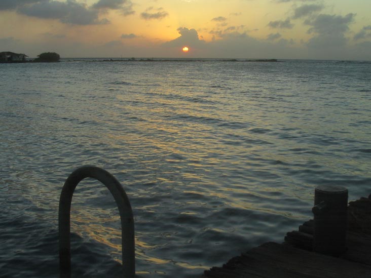 Sunset From Coral Reef Beach, Savaneta, Aruba, February 10, 2008, 6:40 p.m.