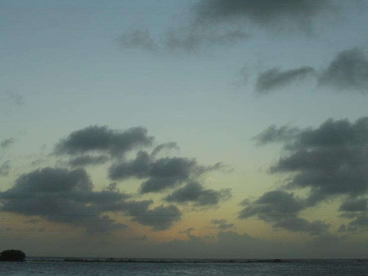 Sunset From Coral Reef Beach, Savaneta, Aruba, February 10, 2008, 6:45 p.m.