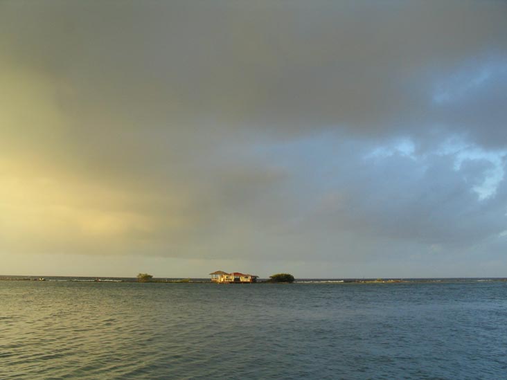 View From Dock At Sunrise, Coral Reef Beach, Savaneta 344a, Aruba