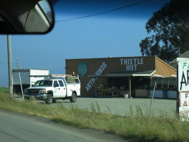 Thistle Hut, 2047 Watsonville Road at Highway 1/Cabrillo Highway, Castroville, California, May 14, 2012
