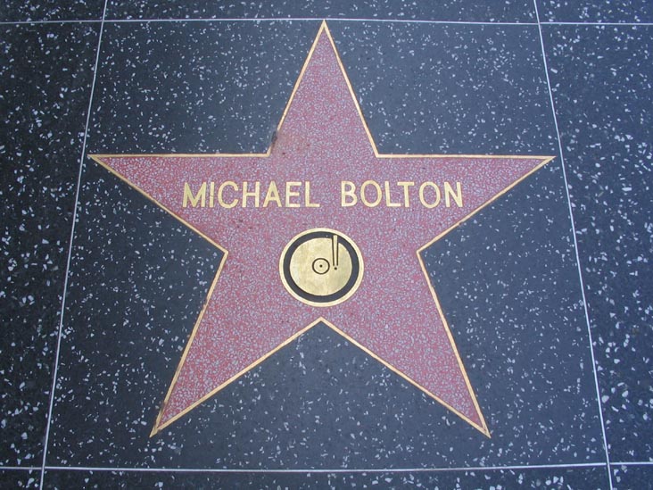 Michael Bolton Star, Hollywood Walk of Fame, Hollywood Boulevard, Hollywood, California