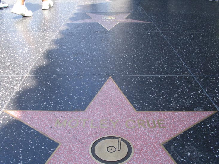 Motley Crue Star, Hollywood Walk of Fame, Hollywood Boulevard, Hollywood, California