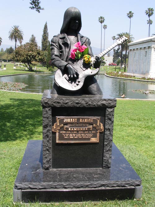 Johnny Ramone Grave, Hollywood Forever Cemetery, 6000 Santa Monica Boulevard, Hollywood, California
