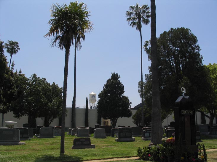 Paramount Studios Back Lot From Hollywood Forever Cemetery, 6000 Santa Monica Boulevard, Hollywood, California