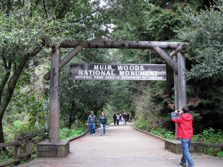 Main Entrance Near Visitor Center, Muir Woods National Monument, Marin County, California, March 6, 2010