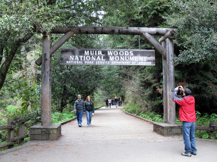 Main Entrance Near Visitor Center, Muir Woods National Monument, Marin County, California, March 6, 2010