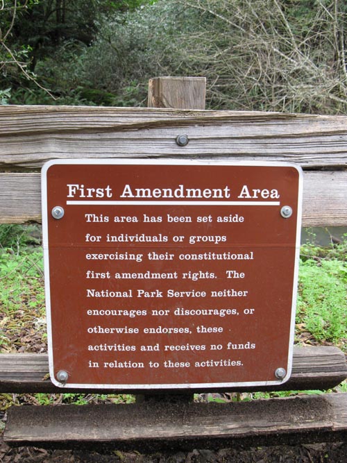 First Amendment Area, Muir Woods National Monument, Marin County, California, March 6, 2010