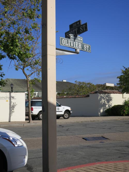 Scott Street and Olivier Street, Monterey, California, May 14, 2012