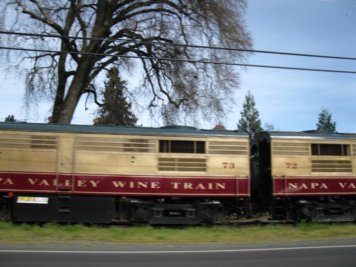 Napa Valley Wine Train From Highway 29 Near Napa, California