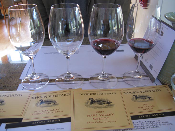 Tasting, Duckhorn Vineyards, 1000 Lodi Lane, St. Helena, California