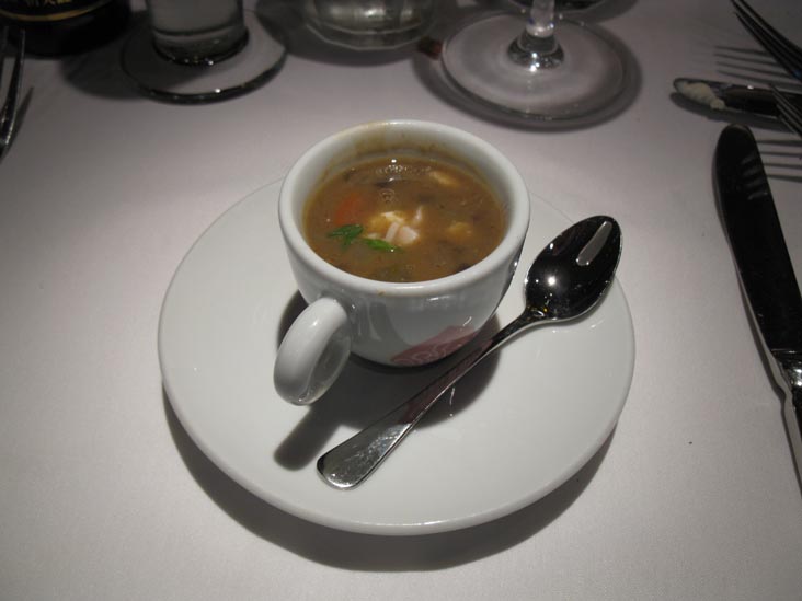 Soup Sample, Mustards Grill, 7399 St. Helena Highway, Yountville, California