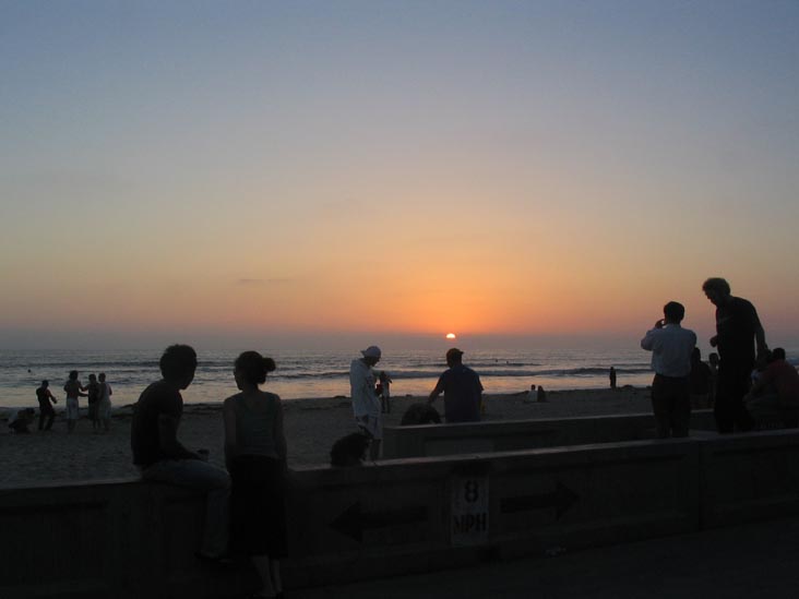 Sunset, Mission Beach, San Diego, California
