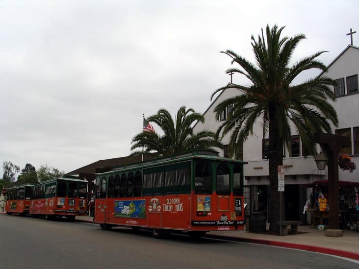 Trolleys, Old Town State Historic Park, San Diego, California