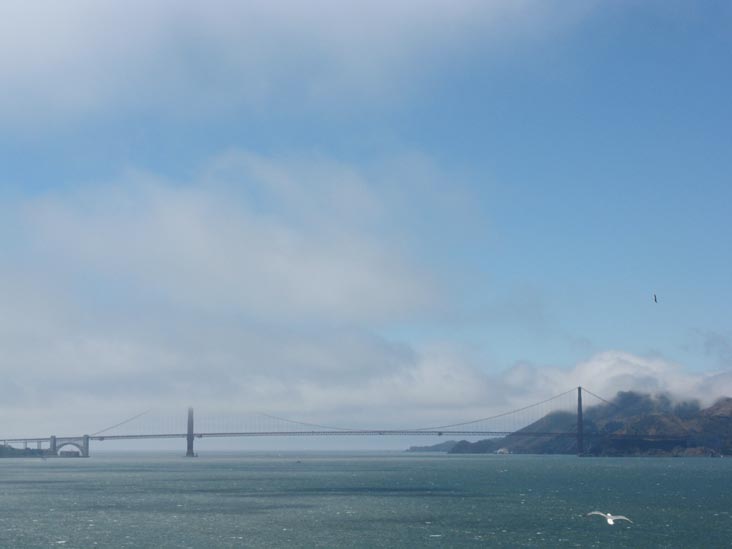 Golden Gate Bridge From Alcatraz Island, San Francisco, California