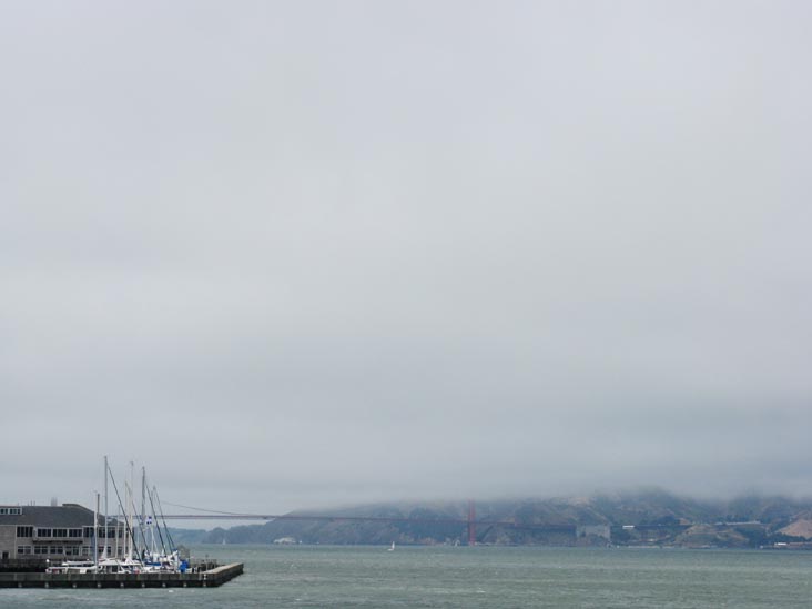 Golden Gate Bridge From Alcatraz Island Ferry, San Francisco, California