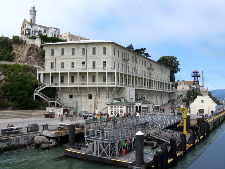 Barracks, Ferry Dock From Alcatraz Island Ferry, San Francisco, California
