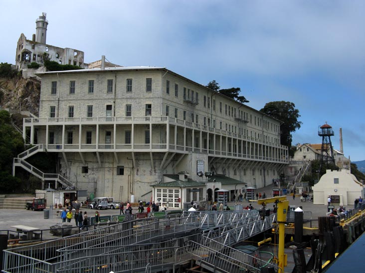 Barracks, Ferry Dock From Alcatraz Island Ferry, San Francisco, California