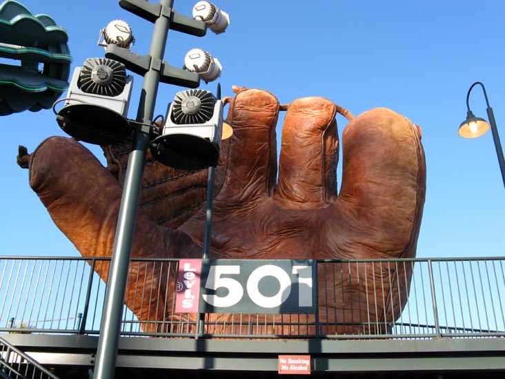 Glove, Outfield, AT&T Park, San Francisco, California