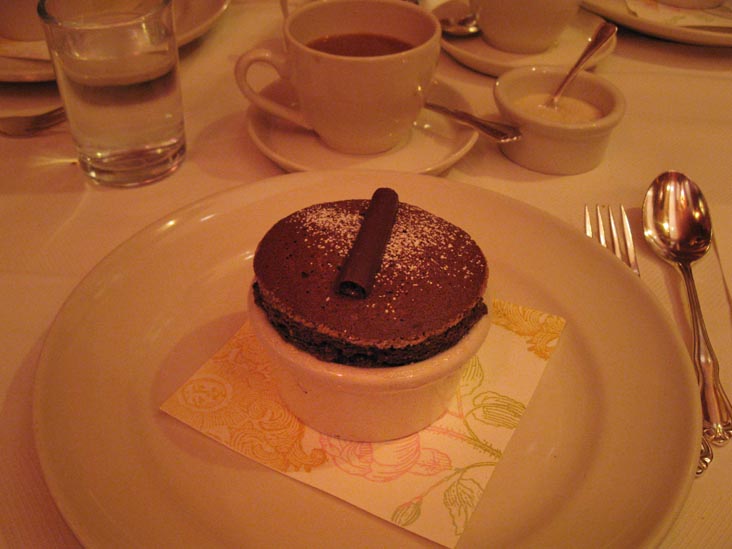 Bittersweet Chocolate Soufflé, Chez Panisse, 1517 Shattuck Avenue, Berkeley, California, March 6, 2010