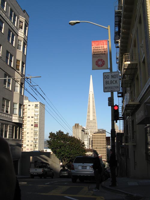 Transamerica Pyramid From Powell-Hyde Cable Car, San Francisco, California