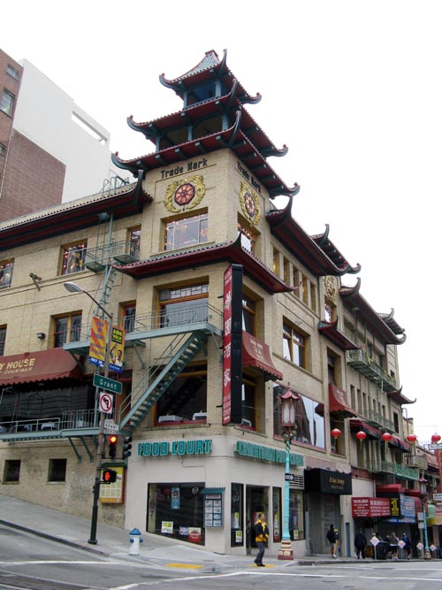 Grant Avenue and California Street, NW Corner, Chinatown, San Francisco, California