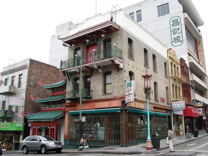 Grant Avenue and Washington Street, SE Corner, Chinatown, San Francisco, California