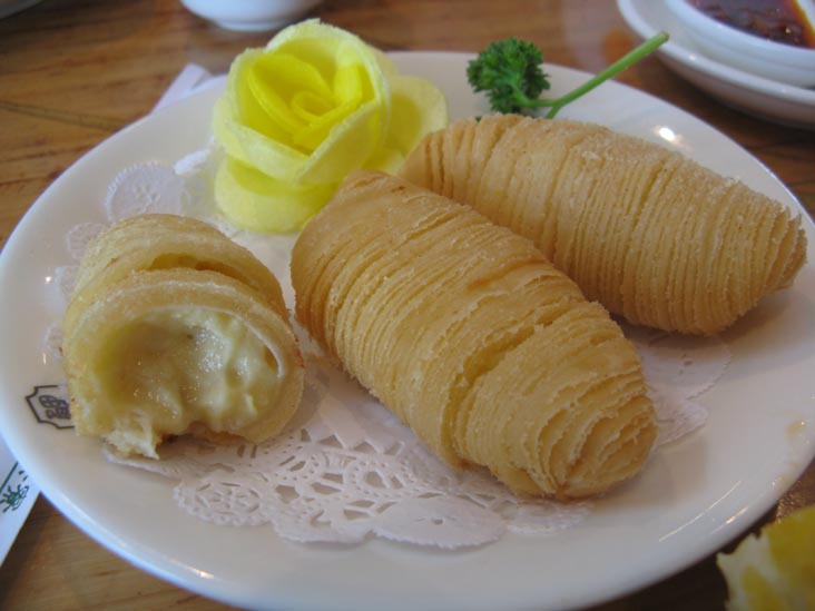 Durian Puff Pastry, Dim Sum, Koi Palace, 365 Gellert Boulevard, Daly City, California