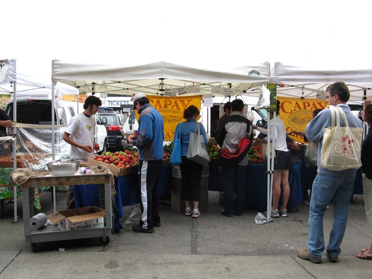 Capay Organic Fruits & Vegetables, Ferry Plaza Farmers Market, The Embarcadero, San Francisco, California