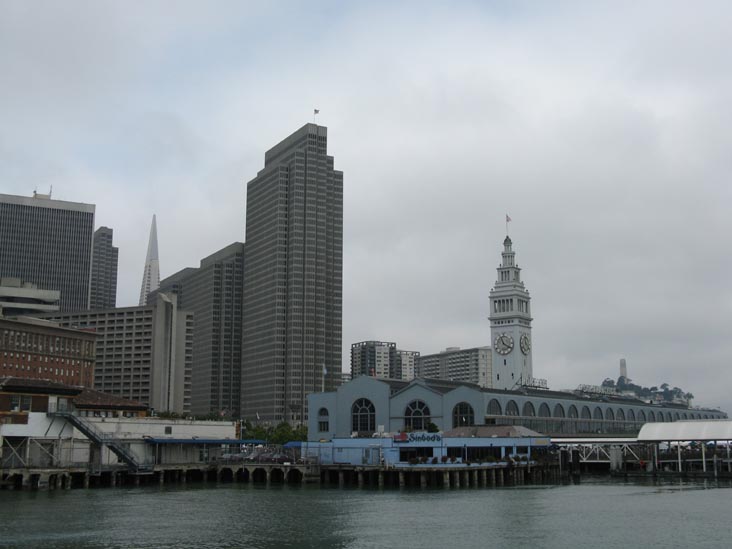 Ferry Building From Pier 14, The Embarcadero, San Francisco, California