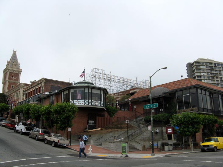 Beach Street and Larkin Street, SW Corner, Ghirardelli Square, Fisherman's Wharf, San Francisco, California
